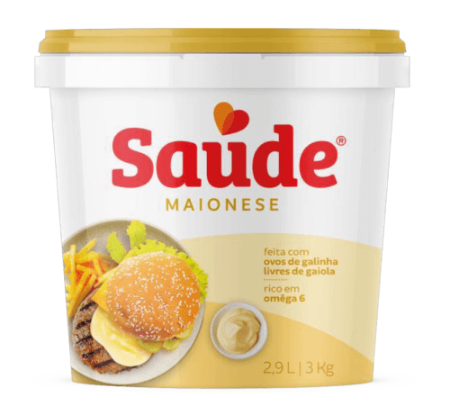 Maionese Tradicional Saúde 3Kg - 6 Unidades